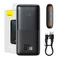Baseus Bipow Pro Display digitale Ricarica rapida Banca di potenza 10000mAh/22.5W - 2xUSB, USB-C
