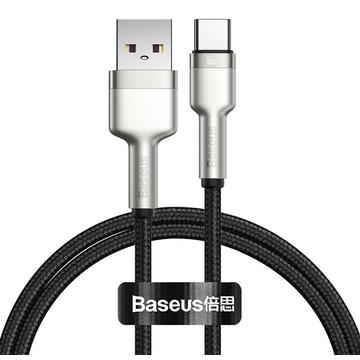 Cavo da USB-A a USB-C della serie Baseus Cafule Metal - 66W, 1m - nero