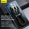 Cavo da USB-A a USB-C della serie Baseus Cafule Metal - 66W, 2m - Nero