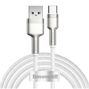 Cavo da USB-A a USB-C della serie Baseus Cafule Metal - 66W, 2m - Bianco