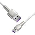 Baseus Cafule Metal Series USB-A to USB-C Cable - 66W, 2m (Open Box - Bulk) - White