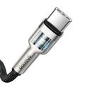 Cavo USB-C in metallo della serie Cafule di Baseus, 100W, CATJK-C01 - 1m - Nero
