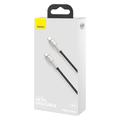 Cavo USB-C in metallo della serie Cafule di Baseus, 100W, CATJK-C01 - 1m - Nero