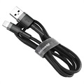 Baseus Cafule USB 2.0 / Lightning Cable - 2m - Black / Grey