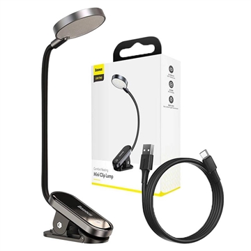 Baseus Comfort Reading Mini Clip Lamp DGRAD-0G - grigio scuro