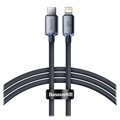 3Sixt Braided MFI USB-C / Lightning Cable - 2m - Black / Silver