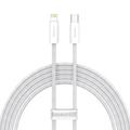 Cavo da USB-C a Lightning intrecciato in nylon della serie Dynamic di Baseus - 20W, 2m - Bianco