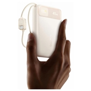 Power bank Baseus EnerFill FC11 da 20000mAh e 45W - 3 porte USB-C, USB-A, PD, QC - Beige