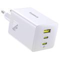 Baseus EnerFill FE11 100W Caricabatterie rapido a 3 porte - Spina UE - Bianco