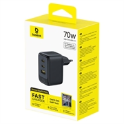 Caricabatterie da muro Baseus EnerFill FE22 GaN6 da 70W - Nero