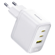 Caricabatterie da muro Baseus EnerFill FE22 GaN6 da 70W - Bianco