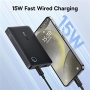 Power bank Baseus EnerFill FP11 da 10000mAh - 15W, USB-C, USB-A, supporto PD - Nero