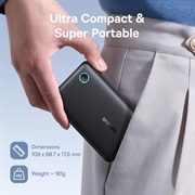 Power bank Baseus EnerFill FP11 da 10000mAh - 15W, USB-C, USB-A, supporto PD - Nero