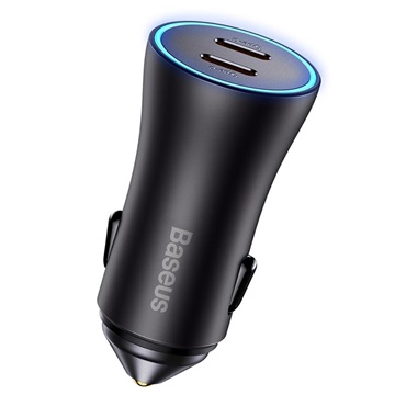 Caricabatterie da Auto 30W Baseus PPS - USB-C PD, QC4.0/3.0, SCP, AFC - Nero