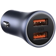 Caricabatterie per auto Baseus Golden Contactor Pro CCJD-A0G, 2x USB, 40W - grigio