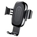 Supporto Da Bocchetta Baseus Gravity / Qi Caricabatterie Wireless - Nero