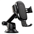 Supporto Da Bocchetta Baseus Gravity / Qi Caricabatterie Wireless - Nero
