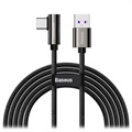 Amorus Aluminum Alloy Nylon Braided USB-C Cable - 1m - Black