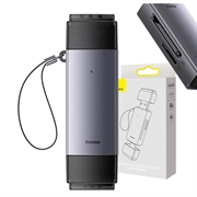 Lettore di schede di memoria SD/TF serie Baseus Lite WKQX060113, USB + USB-C - grigio