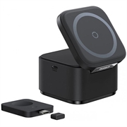 Caricabatterie wireless Baseus MagPro 3 in 1 - 25W - Nero