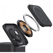 Caricabatterie wireless Baseus MagPro 3 in 1 - 25W - Nero