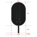 Ricevitore di Carica Wireless Lightning Baseus Microfiber Qi - Nero