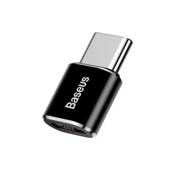 Adattatore OTG MicroUSB / USB-C della serie Baseus Mini - Nero
