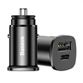 Caricabatterie da Auto 30W Baseus PPS - USB-C PD, QC4.0/3.0, SCP, AFC - Nero