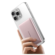 Baseus PicoGo AM41 Banca di alimentazione ultrasottile da 5000mAh - 20W - Rosa