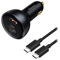 Caricabatterie da Auto 30W Baseus PPS - USB-C PD, QC4.0/3.0, SCP, AFC - Nero