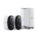 Kit di sorveglianza wireless per esterni Baseus Security N1 Plus Dual 2K - Bianco