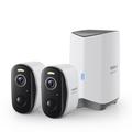 Kit di sorveglianza wireless per esterni Baseus Security N1 Plus Dual 2K - Bianco