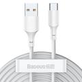 Baseus Simple Wisdom Cavo USB-A / USB-C - 1.5m, 2 pezzi. - Bianco