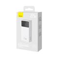 Power bank Baseus Star Lord da 30000mAh con QC/PD - 22.5W, USB-C, 2 porte USB-A - Bianco