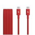 Cavo Beats da USB-C a USB-C intrecciato MDGF4ZM/A - 1.5m, 60W - Rosso rapido