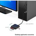 Lettore di schede Benfei 4 in 1 USB-C/USB-A 3.0 - Schede SD, microSD, MS e CF - Nero