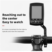 Bengguo BG-2113 Supporto manubrio per computer da bicicletta per IGS/Garmin/Bryton/CATEYE - Nero