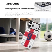 Custodia in TPU Benks D3 MagSafe a forma di pallone da calcio per iPhone 17 Pro Max - Inghilterra