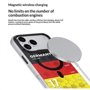 Custodia in TPU Benks D3 MagSafe a forma di pallone da football per iPhone 17 Pro Max - Germania
