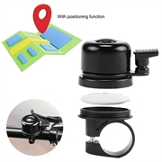 Campanello da bicicletta con localizzatore GPS per manubri da 21-23mm - Nero