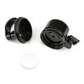 Campanello da bicicletta con localizzatore GPS per manubri da 21-23mm - Nero