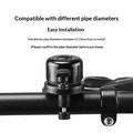 Campanello da bicicletta con localizzatore GPS per manubri da 21-23mm - Nero