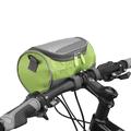 Borsa da manubrio per bicicletta con touch screen Custodia impermeabile per bicicletta - Verde