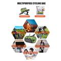 Borsa da manubrio per bicicletta con touch screen Custodia impermeabile per bicicletta - Verde