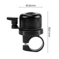 Campanello per bicicletta con supporto Apple AirTag 1/2 nascosto - Nero