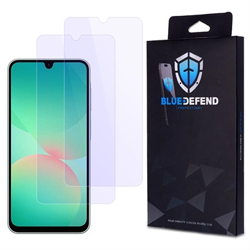 Protezione dello schermo in vetro temperato BlueDefend Anti-Blue Light per Samsung Galaxy A26 - 2 pz.