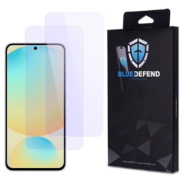 Protezione dello schermo in vetro temperato BlueDefend Anti-Blue Light per Samsung Galaxy S25 FE - 2 pz.