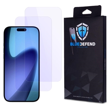 Protezione dello schermo in vetro temperato BlueDefend Anti-Blue Light per iPhone 17 Air - 2 pz.