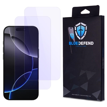 Protezione dello schermo in vetro temperato BlueDefend Anti-Blue Light per iPhone 17 Pro Max - 2 pz.