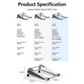 Supporto per laptop Blueendless ST708 7 in 1 con hub USB-C - Argento / Grigio